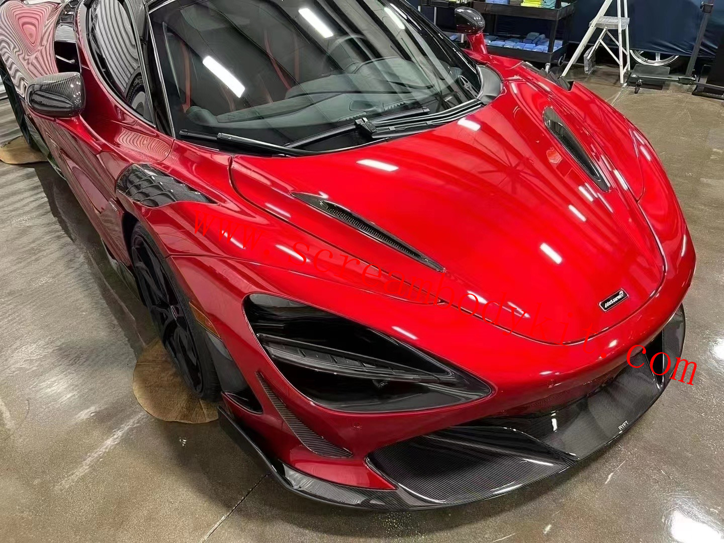 Mclaren 720S RYFT body kit front lip side skirts rear lip spoiler full dry carbon fiber