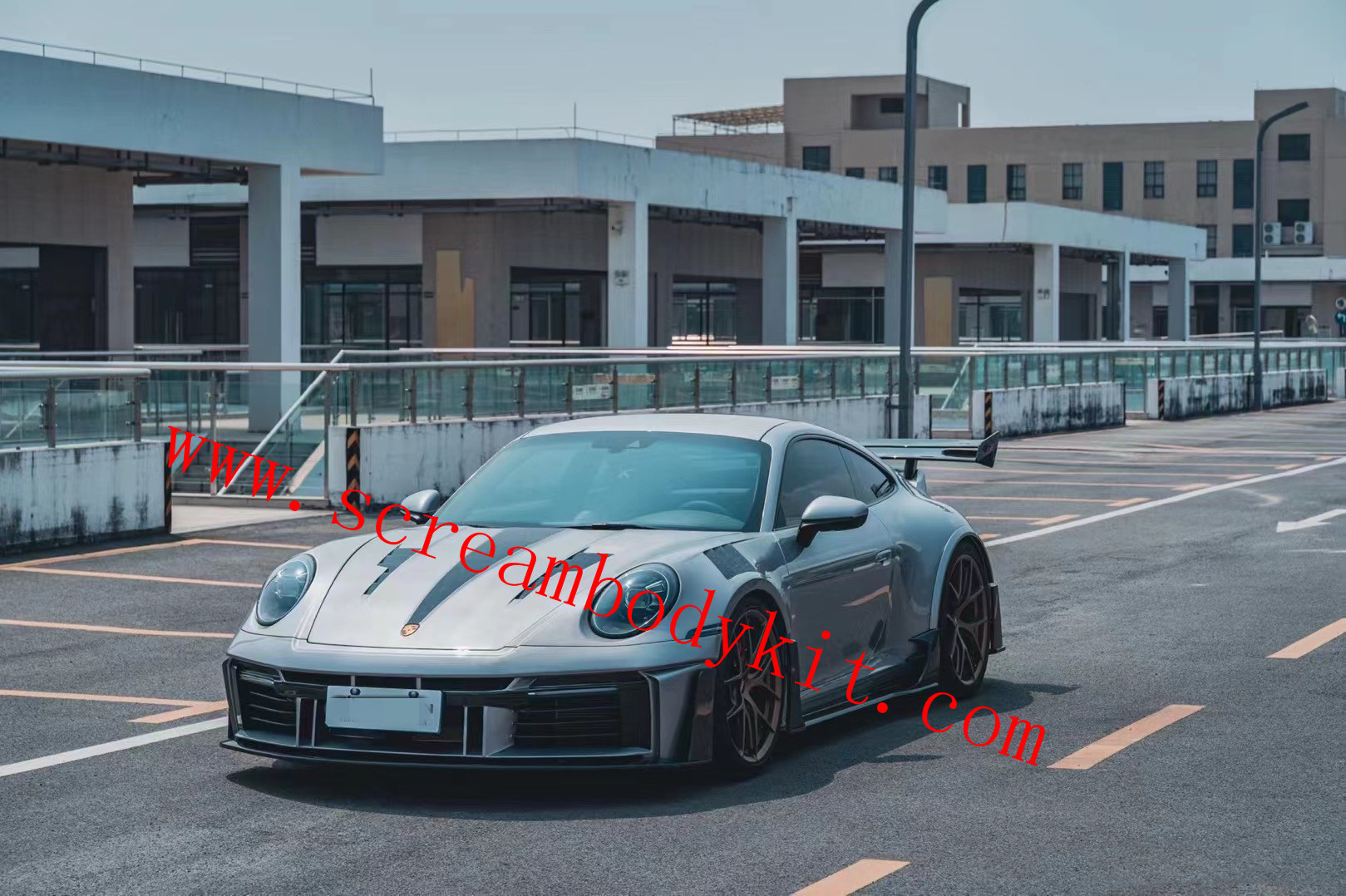 Porsche 992 carrera carrera s carrera4s body kit front bumper rear bumper side skirts fenders hood spoiler full dry carbon fiber