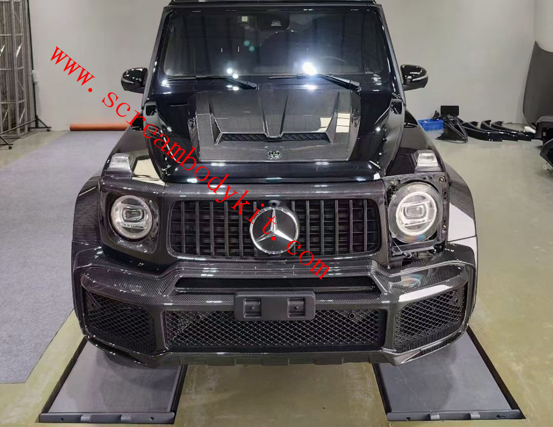 Mercedes_Benz G63 G500 G350 Brabus  G800 wide body kit full dry carbon fiber