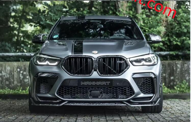 BMW X6M X6 wide body kit front lip side skirts rear lip spoiler fenders hood
