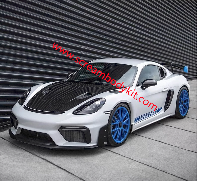 Porsche 718 cayman or boxster GT4 RS front bumper rear lip spoiler fenders