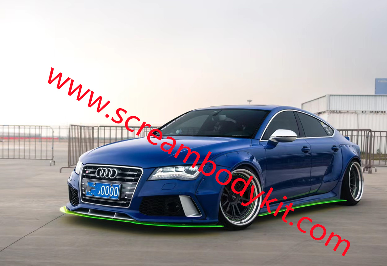 10-17 Audi A7S7RS7 body kit wide fenders side skirts spoiler