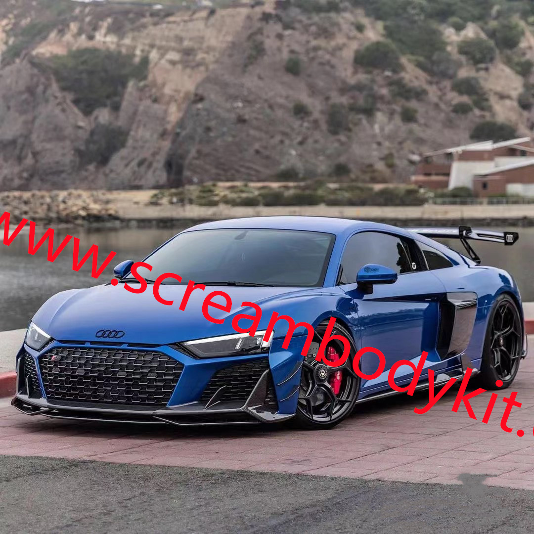 2019-2023 Audi R8 Capristo front lip side skirts rear lip spoiler dry carbon fiber