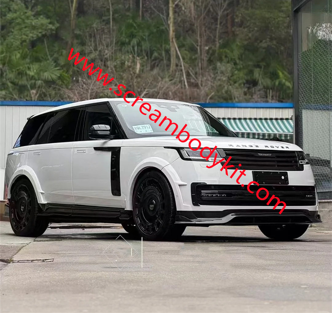 Land Rover Range Rover Mansory wide body kit front lip fenders hood side skirts rear lip spoiler carbon fiber