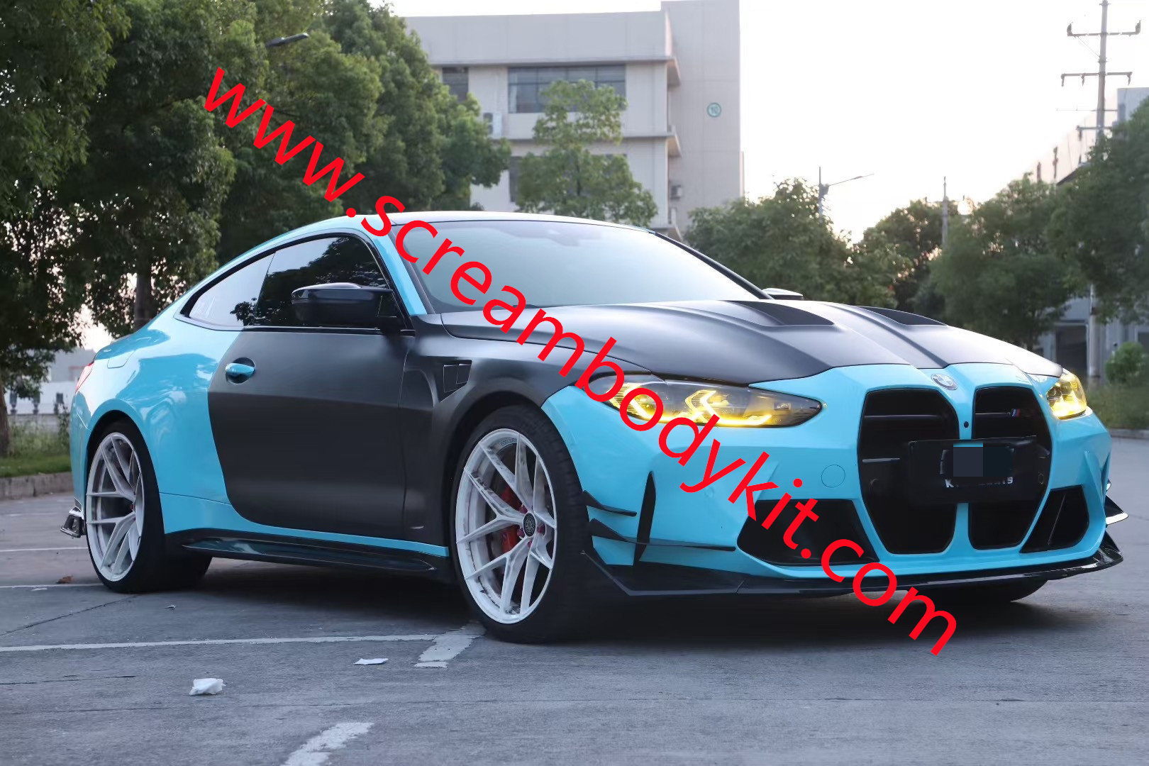 BMW G80 G82 M3 M4 front lip side skirts grill rear lip fenders hood door full dry carbon fiber