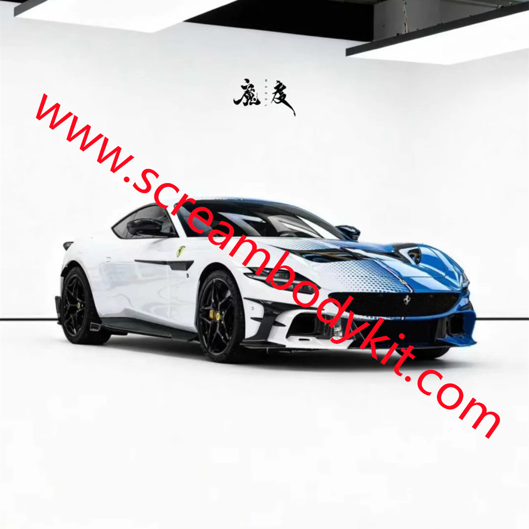Ferrari Roma Mansory body kit front lip side skirts rear lip spoiler wing