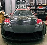 mazda RX8 wide bodykit front bumper after bumper fenders hood spoiler