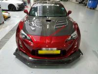 Toyota FT86 GT86 FRS SUBARU BRZ wide body kit hood front bumper after bumper side skirts fenders spoiler