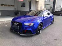 16-17 Audi A5 S5 wide body kit carbon fiber front lip after lip side skirts and fenders