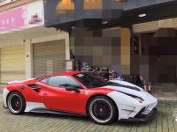 Ferrari 488GT/GTB wide body kit MISHA front bumper after bumper side skirts  hood front lip after lip