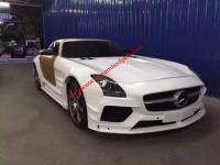 Mercedes-Benz SLS wide body kit front bumper after bumper hood wing side skitrs fenders