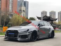 Audi RS4 wide body kit front lip rear lip side skirts fenders spoiler