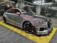 Audi RS3 wide body kit carbon fiber front lip rear lip fenders side skirts spoiler