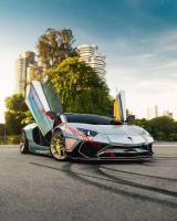 Lamborghini aventador LP700 750sv wide body kit front bumper rear bumper wide fenders spoiler