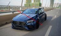 Mercedes-Benz A45s W177 body kit front lip side skirts rear lip spoiler whole dry carbon fiber