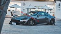 Maserati GranTurismo wide body kit front bumper front lip fenders rear bumper wide fenders side skirts spoiler