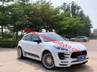 Porsche Macan+Turbo wide body kit front lip side skirts wide fenders rear lip spoiler