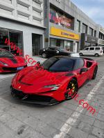 Ferrari SF90 Novitec front lip side skirts rear lip spoiler fenders whole dry carbon fiber