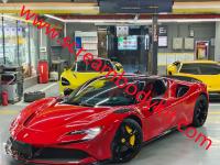 Ferrari SF90 Novitec fenders front lip side skirts spoiler rear lip mirror full dry carbon fiber
