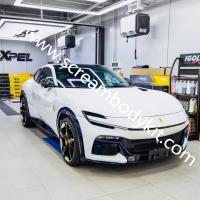 Ferrari purosangue carbon fiber body kit front lip side skirt rear lip fenders