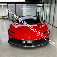 Ferrari SF90 novitec body kit dry carbon fiber front lip side skirts rear lip fenders spoiler