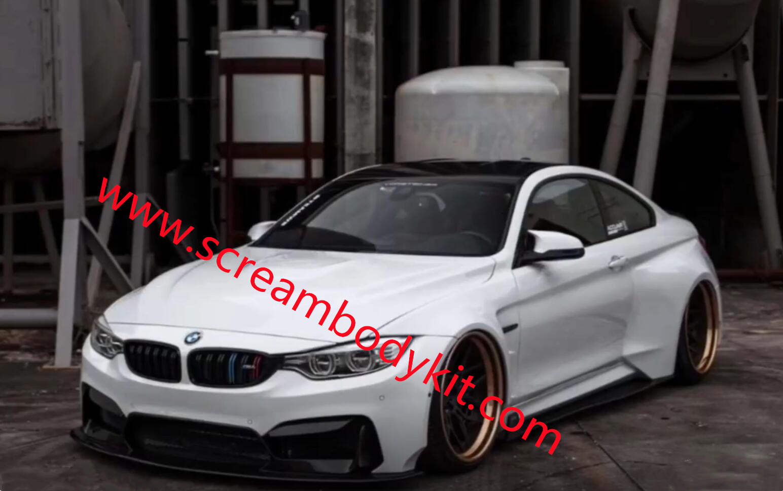 BWM F82 M4 wide body kit Vorsteiner front bumper after bumper side skirts fenders