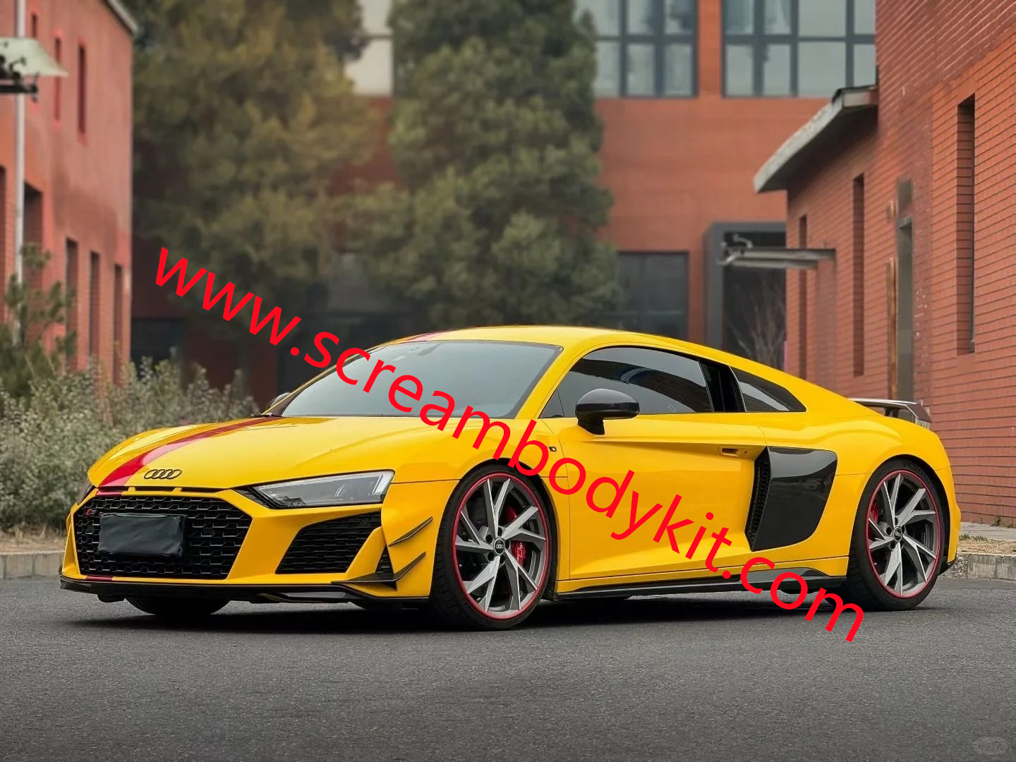 Audi R8 16-18 conversion 23 front bumper rear bumper side skirts