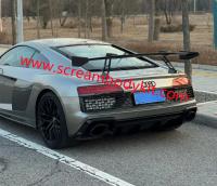 Audi R8 carbon fiber spoiler wing front bumper rear bumper side skirts